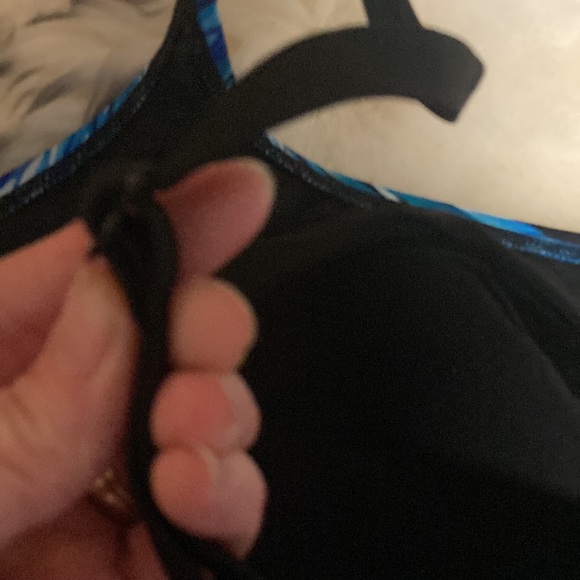 Longitude Playing Koi Triple Tier Tank Soft Cup Long Torso One Piece Swimsuit 16 - Picture 4 of 11